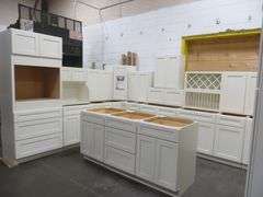 Arcadia Linen Kitchen Cabinet Set 10'x16'x10'