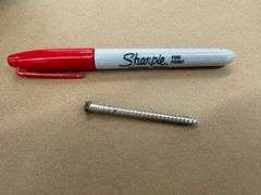 2 1/2x #10 Brown Tip Compsite Screw