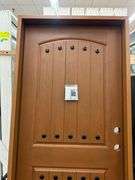 Medium Walnut, Ext Fiberglass, 200PP Plank Panel W/Clavos, 36"x80" LH