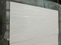 Aqua White 3D Ceramic Wall Tile, Matte, 11MMx12"x22"