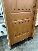 Medium Walnut, Ext Fiberglass, 200PP Plank Panel W/Clavos, 36"x80" LH
