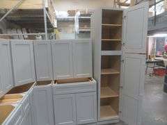 Assembled Stone Harbor Gray Kitchen Cabinet Set 10'x14'x10'