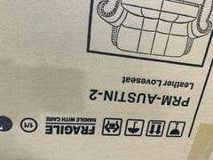 Abbyson Austin Leather Loveseat