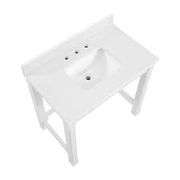 White 36" Single Basin Vanity Kit