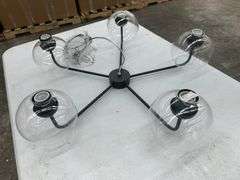 AR 28" Wide 5-Light Chandelier Bronze