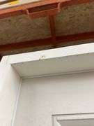 White Exterior 1/2 Glass Double Patio Door 72"x80"