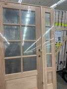 Exterior 8-Lite Mahogany Door 1-3-1 RH