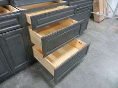 Newcastle Gray Kitchen Cabinet Set 12'x15'