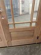 Exterior 9-Lite Marginal Craftsman Style Mahogany Door 1-3-1 LH