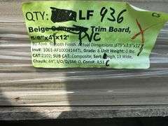 Beige PVC Trim Board, 5/8"x4"x12'