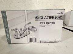 Glacier Bay Constructor 4 in. Centerset Double-Handle Bathroom Faucet