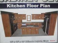 Arcadia Linen Kitchen Cabinet Set 10'x16'x10'
