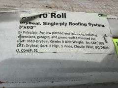 Dry Seal. Single-Ply Roofing System 3'x65'