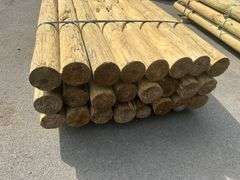 Pressure Treated Southern Yellow Pine Fence Post 5"x8'