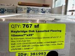 Haybridge Oak Laminated Flooring 10mmx7"x25"