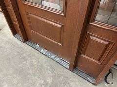 Exterior Fiberglass Deco Door With 2 Side Lites 63 1/2"x81 1/2" RH