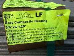 Gray Composite Decking 5/4"x6"x20'