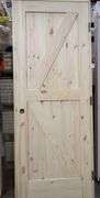 Unassembled Interior Knotty Pine Door 30"x80" LH