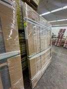 Exterior 3-Lite Square Craftsman Style Knotty Alder Door 1-3-1 LH