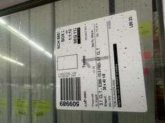 White Exterior 1/2 Glass Double Patio Door 72"x80"