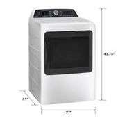 GE Profile™ 7.4 cu. ft. Capacity Smart Aluminized Alloy Drum Electric Dryer  M#PTD70EBST1WS
