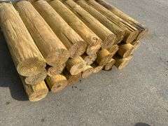 Pressure Treated Southern Yellow Pine Fence Post 5"x8'