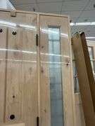 Exterior Castle Knotty Alder With Speakeasy Door 1-3-1 LH