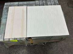 Aqua White 3D Ceramic Wall Tile, Matte, 11MMx12"x22"