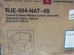 Abbyson Tianna Wicker 6 Sets with Sunbrella Cushions