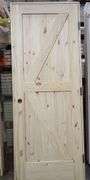 Unassembled Interior Knotty Pine Door 30"x80" LH