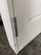White Exterior 1/2 Glass Double Patio Door 72"x80"