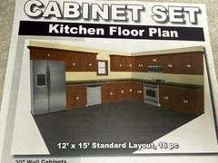 Sonona Wheat Kitchen Cabinet Set 12'x15'