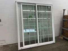 Patio Slider Vinyl Frame Door 71 1/2"x79 1/2"