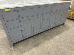 Miranda Dark Gray 84" Double Vanity