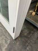 White Exterior 15 Lite Double Patio Door 72"x80"