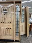 Exterior Castle Knotty Alder With Speakeasy Door 1-3-1 LH