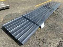 Dark Gray Corrugated Metal Panel 18"x12'