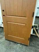 Medium Walnut, Ext Fiberglass, 200PP Plank Panel W/Clavos, 36"x80" LH