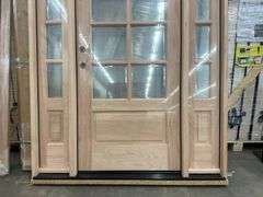 Exterior 8-Lite Mahogany Door 1-3-1 RH