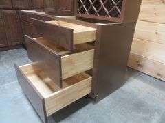 Rustic Walnut Shaker Kitchen Cabinet Set 10'x15'