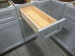 Assembled Stone Harbor Gray Kitchen Cabinet Set 10'x14'x10'