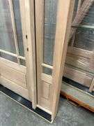 Exterior 9-Lite Marginal Craftsman Style Mahogany Door 1-3-1 LH