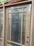 Exterior 9-Lite Marginal Craftsman Style Mahogany Door 1-3-1 LH