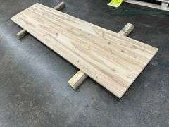 Live Edge, Birch Butcher Block Countertop, 1.5"x25"x98"