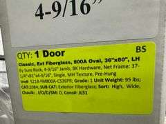Classic, Ext Fiberglass, 800A Oval, 36"x80" LH