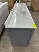 Miranda Dark Gray 84" Double Vanity