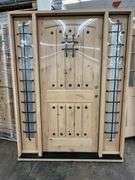 Exterior Castle Knotty Alder With Speakeasy Door 1-3-1 LH