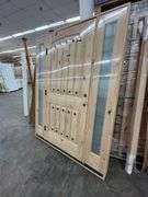 Exterior Castle Knotty Alder With Speakeasy Door 1-3-1 RH