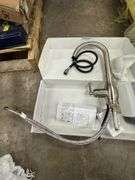Satin Nickel Pull-Down Kitchen Faucet