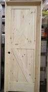 Unassembled Knotty Pine Door 30"x80" RH